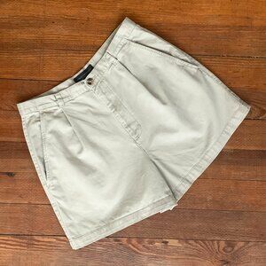 VINTAGE Tan Pleated Front Shorts by Banana Republic Size 10/12